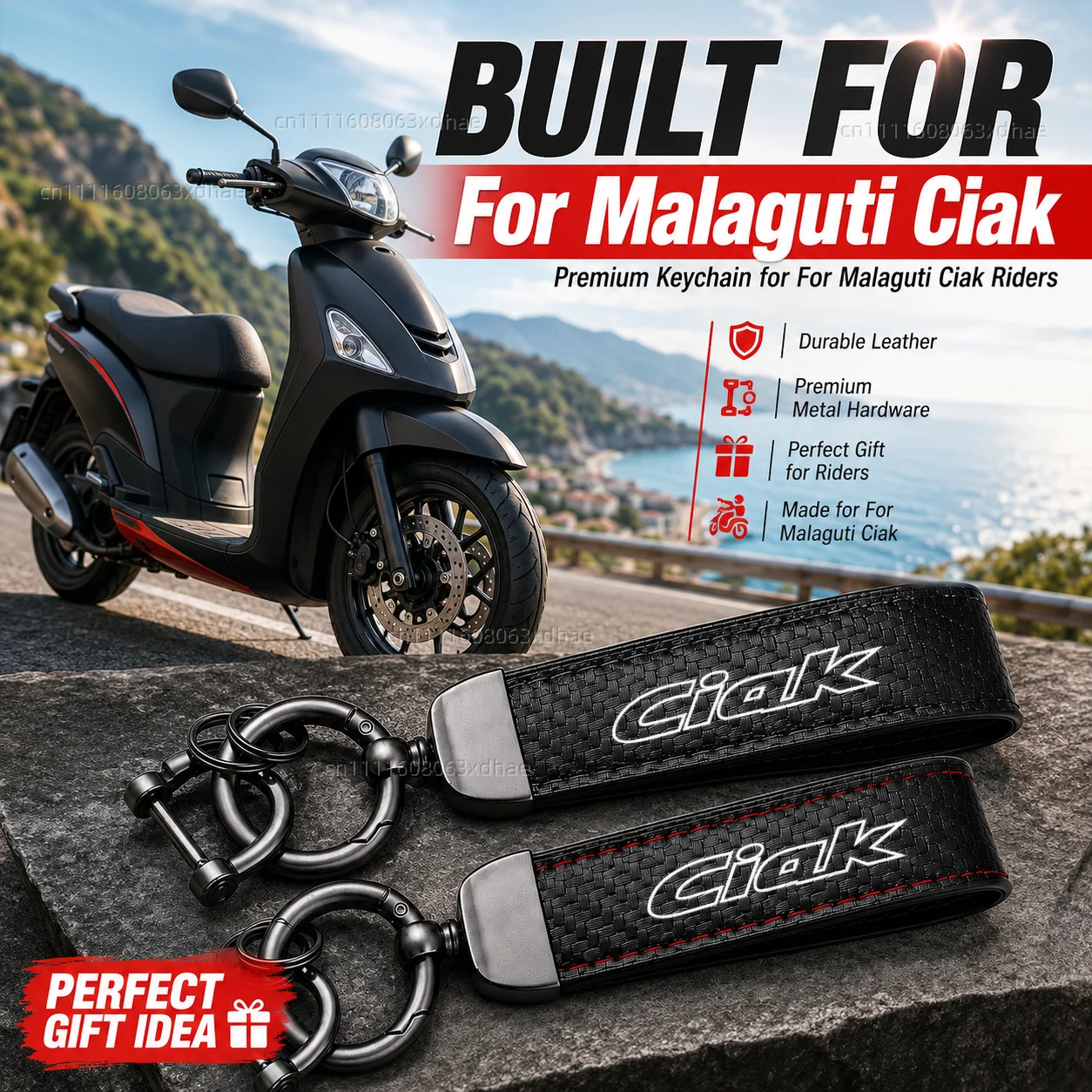 High-Grade Leather Motorcycle Keychain Holder Keyring Accessories For Malaguti Ciak 1999-2006
High-Grade Leather Motorcycle Keychain Holder Keyring Accessories For Malaguti Ciak 1999-2006