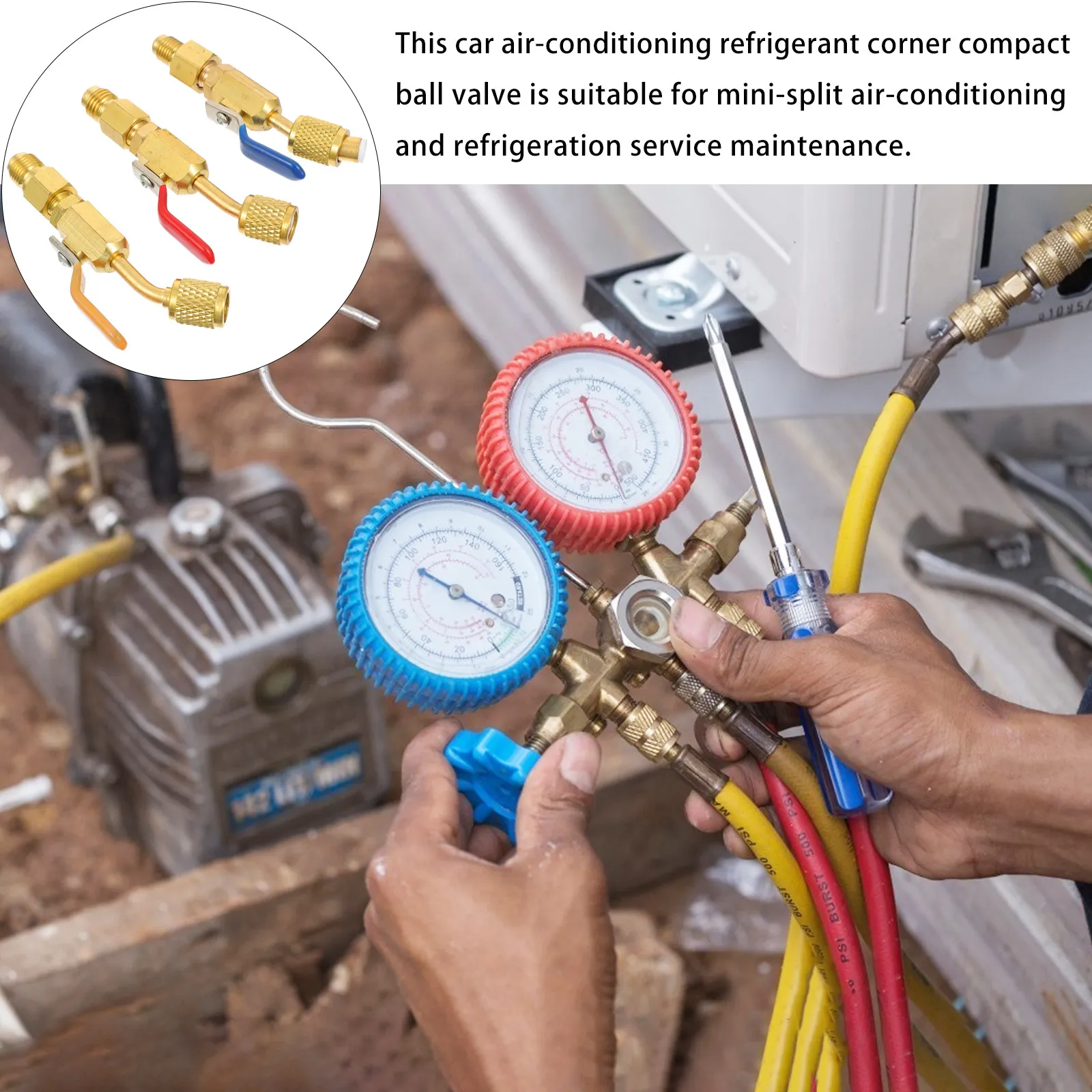 3pcs Air Conditioning Refrigerant Valves Straight Ball Shut Compact Copper Coupling On Off HVAC R134A R410A
3pcs Air Conditioning Refrigerant Valves Straight Ball Shut Compact Copper Coupling On Off HVAC R134A R410A