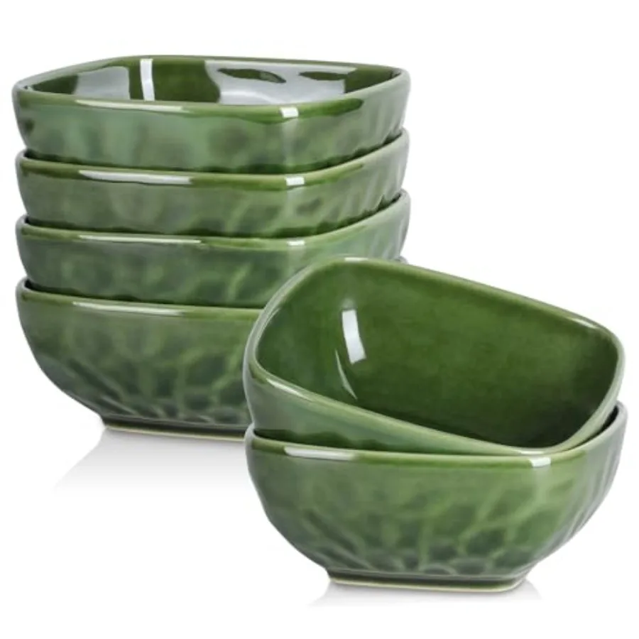 Ceramic Square Bowls Set - 24 oz Soup Dessert Snack Bowls Stoneware Fluted Bowls Set for Kitchen Serving Chip Resistant Dishwas
Ceramic Square Bowls Set - 24 oz Soup Dessert Snack Bowls Stoneware Fluted Bowls Set for Kitchen Serving Chip Resistant Dishwas