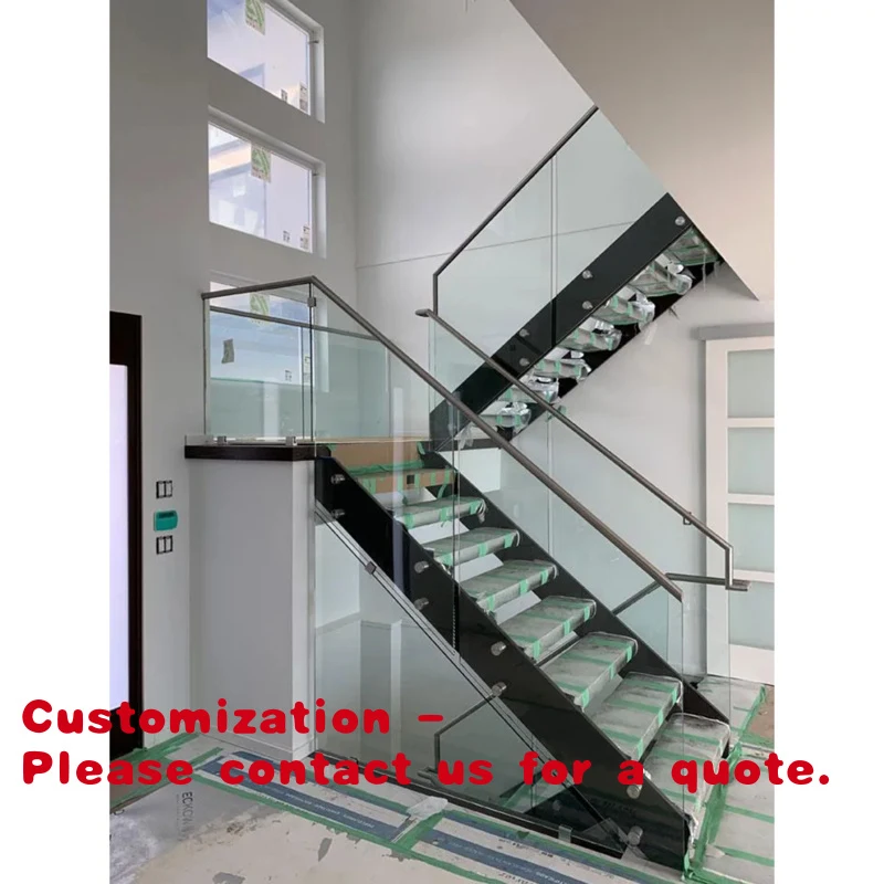 custom.Residential Steel Stairway 12mm Tempered Glass Railing Stairs Side Plate Stringers Staircase
custom.Residential Steel Stairway 12mm Tempered Glass Railing Stairs Side Plate Stringers Staircase