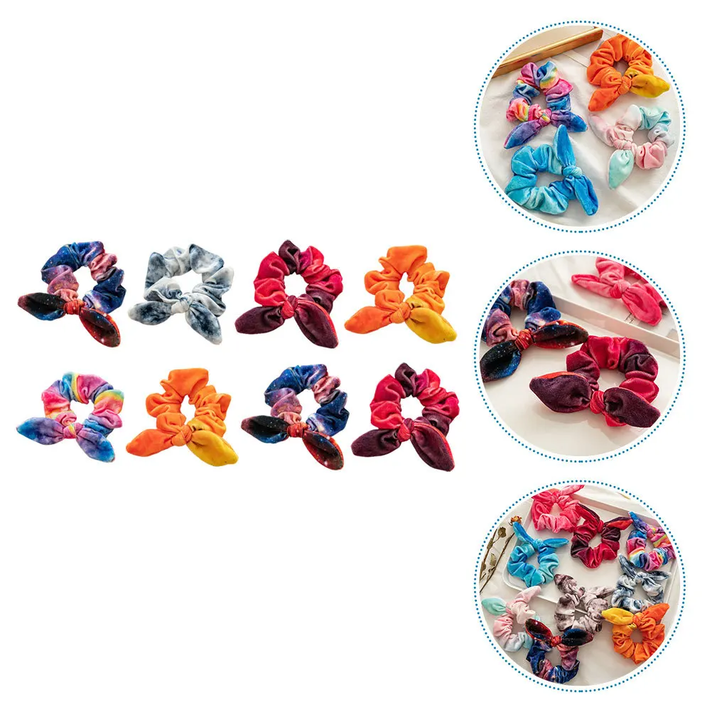 8Pcs Rabbit Ear Hair Scrunchies High Elasticity Colored Hair Ties Stretch for Women Girls Ponytails Sports Daily Styling
8Pcs Rabbit Ear Hair Scrunchies High Elasticity Colored Hair Ties Stretch for Women Girls Ponytails Sports Daily Styling
