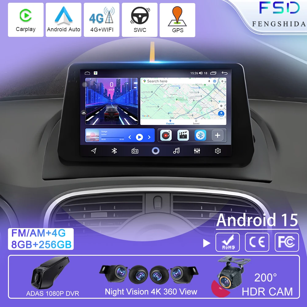 Carplay Head Unit GPS Navigation Multimedia Auto Player Android 15 Car Radio Stereo For Renault kangoo 2 2008 - 2018 No 2din DVD
Carplay Head Unit GPS Navigation Multimedia Auto Player Android 15 Car Radio Stereo For Renault kangoo 2 2008 - 2018 No 2din DVD