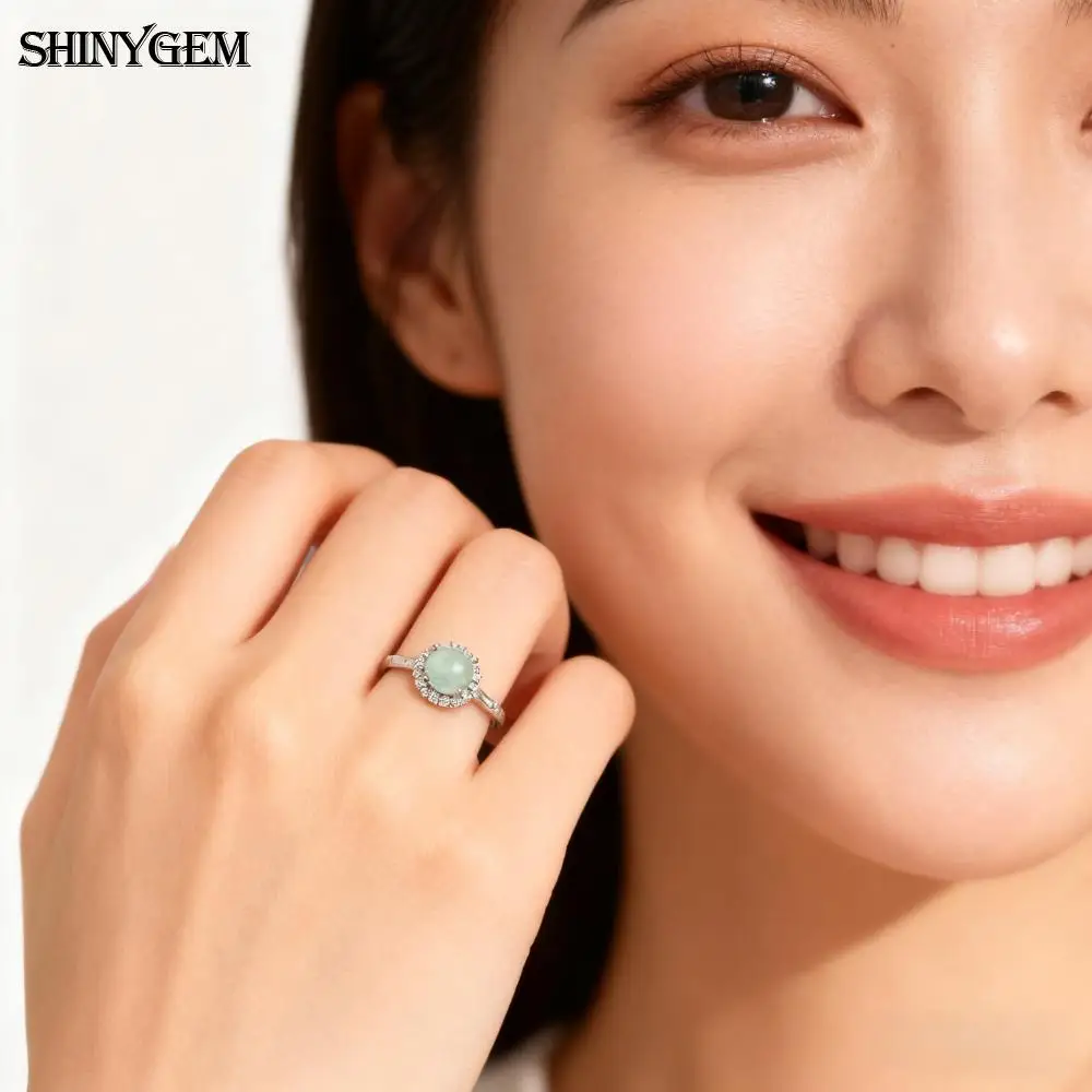 ShinyGem Women Aquamarine Round Natural Gemstone with Zircon Halo Blue Strawberry Crystal Jewelry Resizable Platinum Plated Ring
ShinyGem Women Aquamarine Round Natural Gemstone with Zircon Halo Blue Strawberry Crystal Jewelry Resizable Platinum Plated Ring