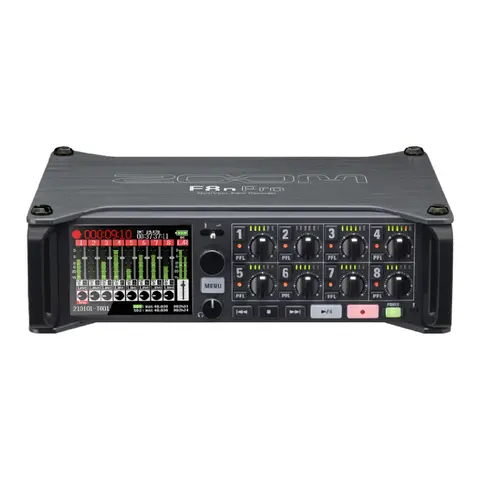 ZOOM F8n Pro Field Recorder/Mixer for Filmmakers &Musicians with 8 XLR/TRS Inputs, 10 Channels, 32-Bit Float Recording, Timecode