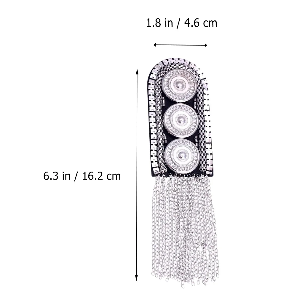 Metal Epaulets Tassel Decorative Fringe Shoulder Boards Badge Uniform Accessories Craft Sewing 2pcs Fashion Costume
Metal Epaulets Tassel Decorative Fringe Shoulder Boards Badge Uniform Accessories Craft Sewing 2pcs Fashion Costume