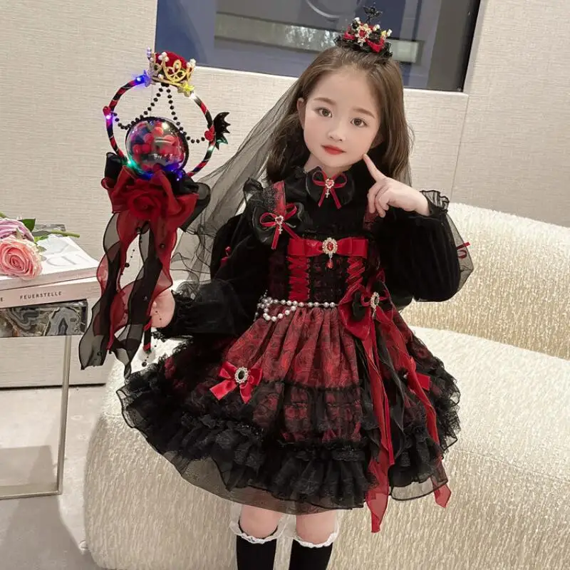 Мультяшное платье принцессы в стиле Лолита, осеннее новое, для косплея, для маленьких девочек, в стиле кавайи, аниме, милое, модное, мягкое, на день рождения, для девочек, на Хэллоуин
Мультяшное платье принцессы в стиле Лолита, осеннее новое, для косплея, для маленьких девочек, в стиле кавайи, аниме, милое, модное, мягкое, на день рождения, для девочек, на Хэллоуин