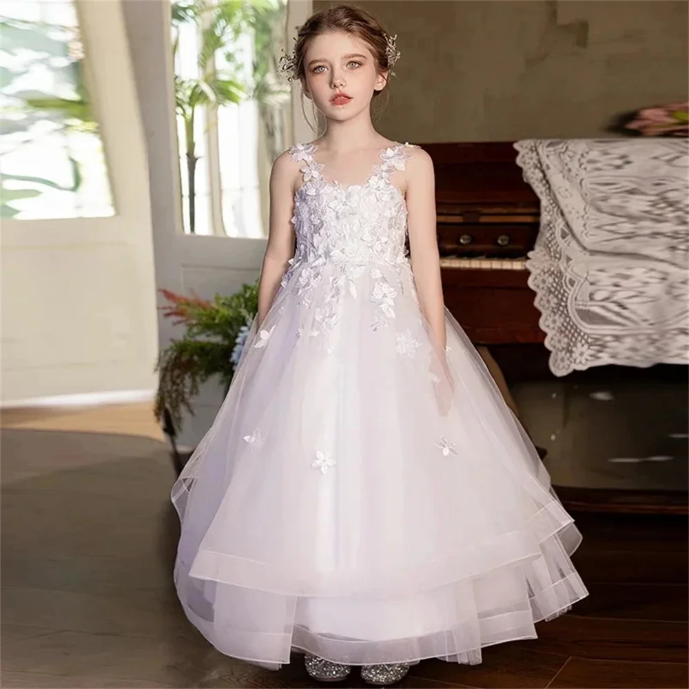 Flower Lace Appliques A Line First Communion Dress Pleat First Communion Dress Floor Length Customized Flower Girl Dress
Flower Lace Appliques A Line First Communion Dress Pleat First Communion Dress Floor Length Customized Flower Girl Dress