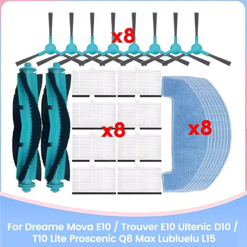 Запасные аксессуары для пылесосов Dreame Mova E10/Trouver E10 Proscenic Q8 Max Ultenic D10/T10 Lite Lubluelu L15
Запасные аксессуары для пылесосов Dreame Mova E10/Trouver E10 Proscenic Q8 Max Ultenic D10/T10 Lite Lubluelu L15