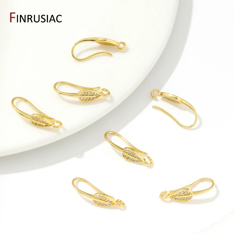 18K Gold Plated Brass With Zircon Earring Hooks,Leaf Shape Ear Wire Hooks,Earring Making Findings,Accessories For Jewelry
18K Gold Plated Brass With Zircon Earring Hooks,Leaf Shape Ear Wire Hooks,Earring Making Findings,Accessories For Jewelry