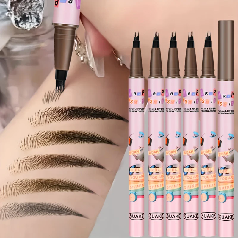 4-Prong Liquid Eyebrow Pen - Microblading Effect, Waterproof, Ultra-Fine Hair Strokes, Long-Lasting, Natural Look, Vegan
4-Prong Liquid Eyebrow Pen - Microblading Effect, Waterproof, Ultra-Fine Hair Strokes, Long-Lasting, Natural Look, Vegan