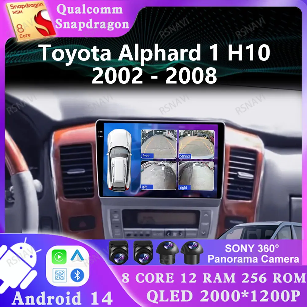 Android 14 For Toyota Alphard 1 H10 2002 - 2008 4G LTE GPS DVD Multimedia Viedo Player DSP Head Unit AUTO Navigation Qualcomm
Android 14 For Toyota Alphard 1 H10 2002 - 2008 4G LTE GPS DVD Multimedia Viedo Player DSP Head Unit AUTO Navigation Qualcomm