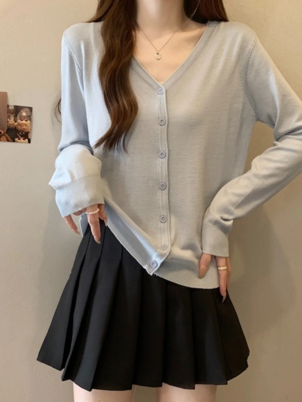 Light Blue Knitted Sun Protection Outerwear Women's Summer New Large Size Fat MM Halter Dress Ice Silk Open Cardigan Top
Light Blue Knitted Sun Protection Outerwear Women's Summer New Large Size Fat MM Halter Dress Ice Silk Open Cardigan Top