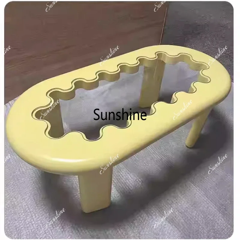 Cream wind Nordic fiberglass small apartment oval long table
Cream wind Nordic fiberglass small apartment oval long table