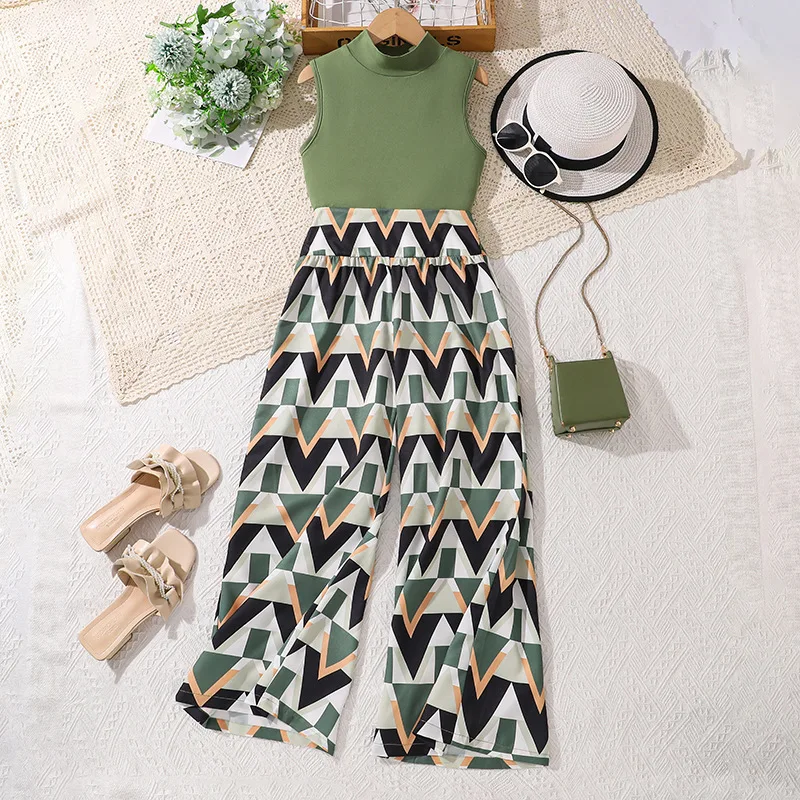 2025 Summer Girls Bestseller Tank Top & Printed Pants Set, Cute Cartoon Fashion Outfit for Toddler 8-12 Years, Matching Playwear
2025 Summer Girls Bestseller Tank Top & Printed Pants Set, Cute Cartoon Fashion Outfit for Toddler 8-12 Years, Matching Playwear