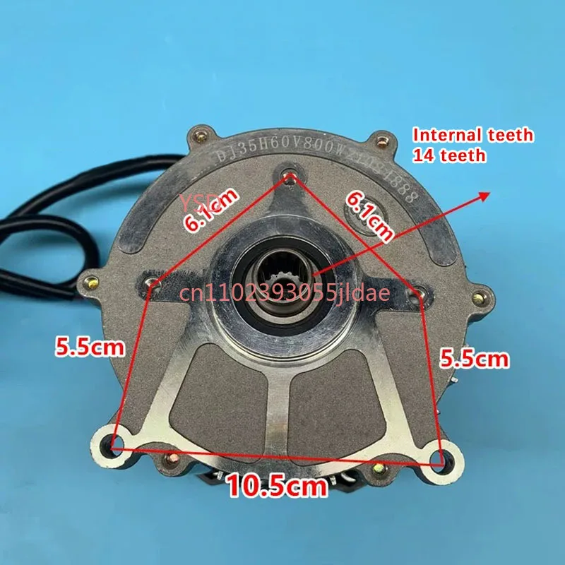 48V 60V Pure Copper Differential Motor, 5 Holes 14-Tooth 500W to 1000W Drive Motor for Electric Tricycle
48V 60V Pure Copper Differential Motor, 5 Holes 14-Tooth 500W to 1000W Drive Motor for Electric Tricycle