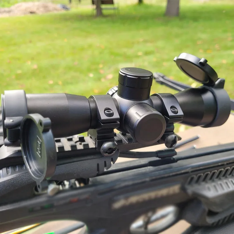 4x32 Compact Crossbow Scope D lane division Red Green Illuminated Speed Adjustments 250 To 350 FPS Professional Reticle
4x32 Compact Crossbow Scope D lane division Red Green Illuminated Speed Adjustments 250 To 350 FPS Professional Reticle