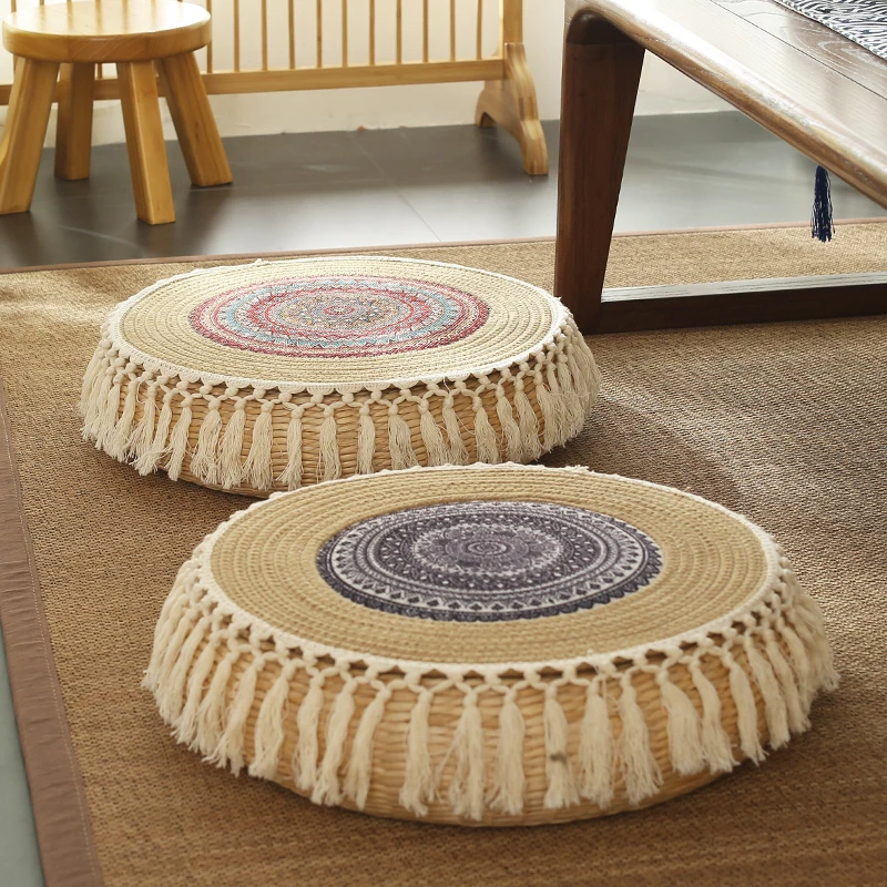 Japanese-style straw futon meditation seat cushion on the ground yoga worship Buddha thickened seat cushion household tatami bay
Japanese-style straw futon meditation seat cushion on the ground yoga worship Buddha thickened seat cushion household tatami bay