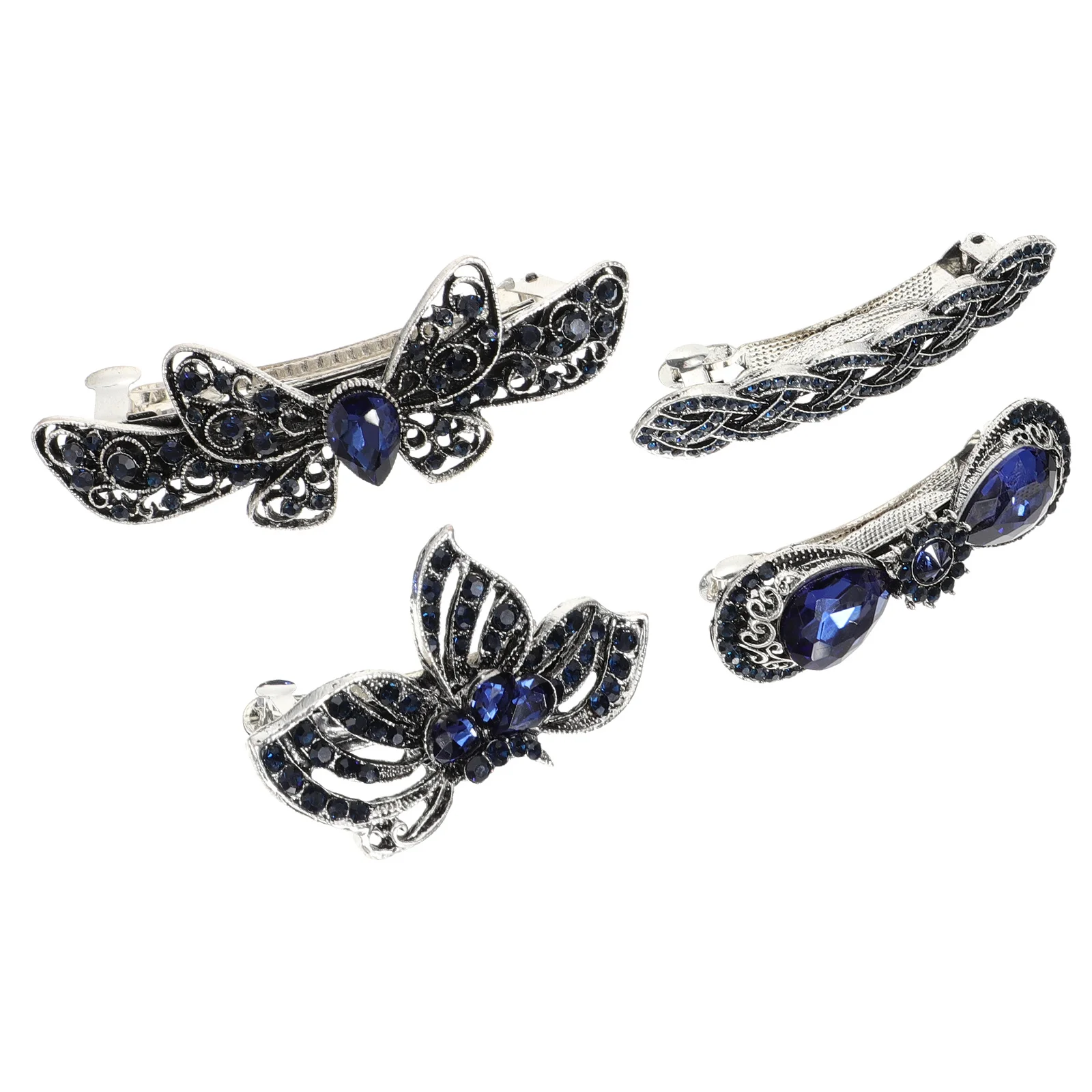 4Pcs Rhinestone Leaf Alloy Hairpins Elegant Durable Hair Clips for Women Party Ball Masquerade Rhinestone Hairpins
4Pcs Rhinestone Leaf Alloy Hairpins Elegant Durable Hair Clips for Women Party Ball Masquerade Rhinestone Hairpins