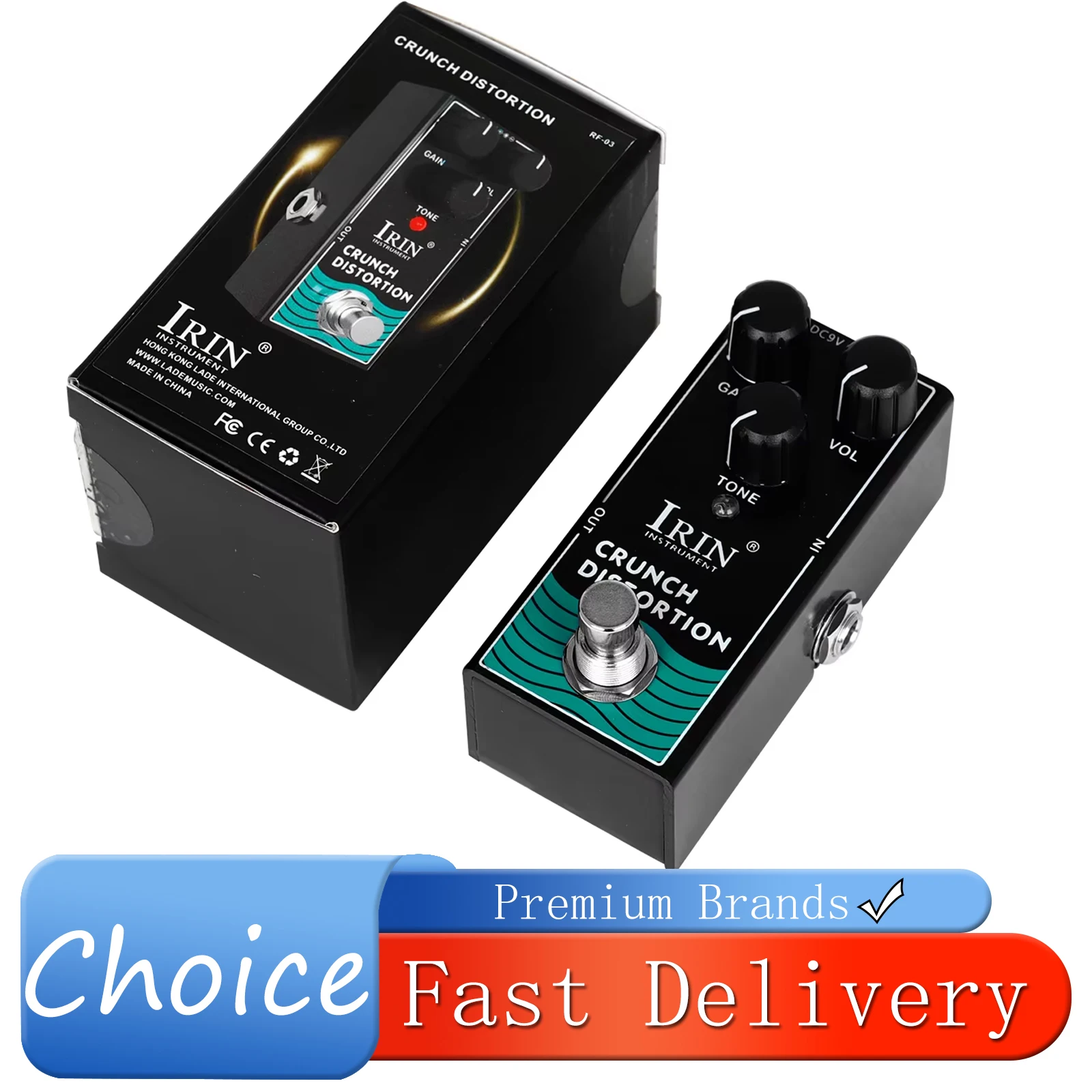 Педаль эффектов для электрогитары IRIN RF-03 Crunch Distortion, рок-дисторшн, усилитель, True Bypass, аксессуары для гитары
Педаль эффектов для электрогитары IRIN RF-03 Crunch Distortion, рок-дисторшн, усилитель, True Bypass, аксессуары для гитары