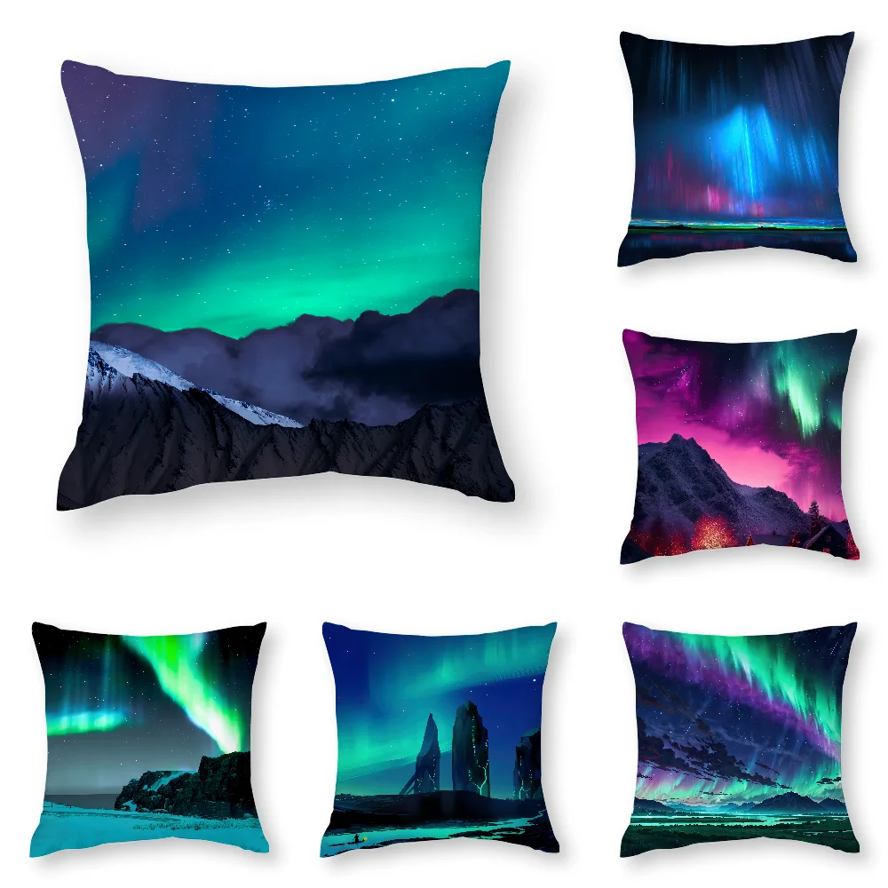 Northern Lights Night Sky Pillow Case 3D Print Polyester Fiber 40*40 cm Home Sofa Throw Pillow Cover Decoration Festival Gift
Northern Lights Night Sky Pillow Case 3D Print Polyester Fiber 40*40 cm Home Sofa Throw Pillow Cover Decoration Festival Gift