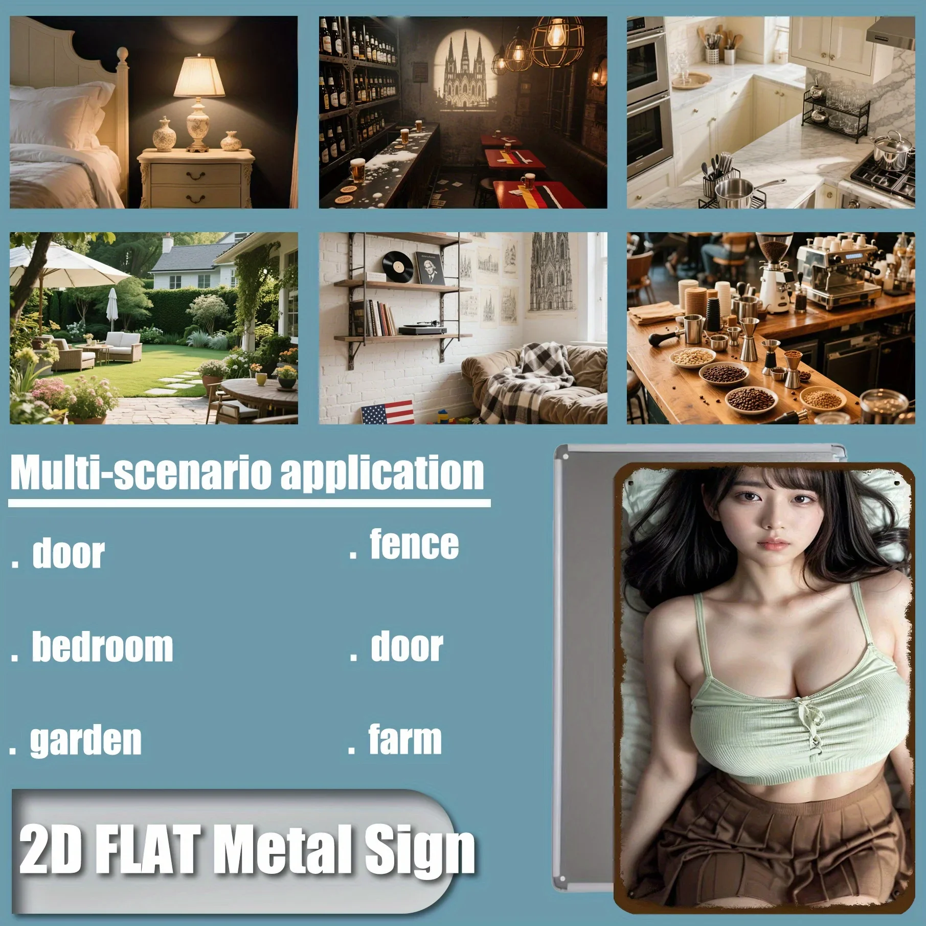 Retro tin sign,Green Lingerie Lady Metal Wall Art Vintage Tin Sign Home Decor
Retro tin sign,Green Lingerie Lady Metal Wall Art Vintage Tin Sign Home Decor