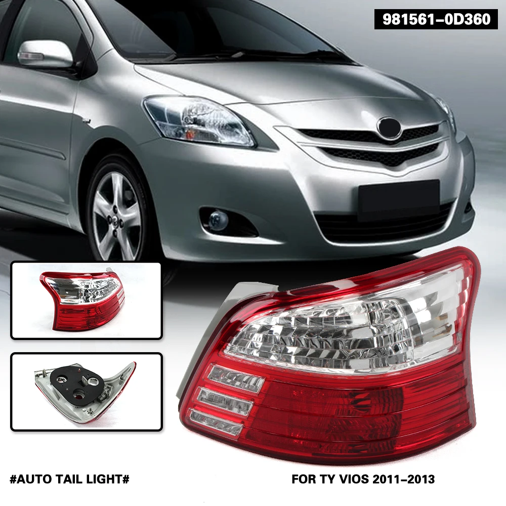 Left/Right Side Tail Lamp For TOYOTA VIOS ZSP92 2010 2011 2012 2013 Rear Tail Light Brake Lamp with
Left/Right Side Tail Lamp For TOYOTA VIOS ZSP92 2010 2011 2012 2013 Rear Tail Light Brake Lamp with