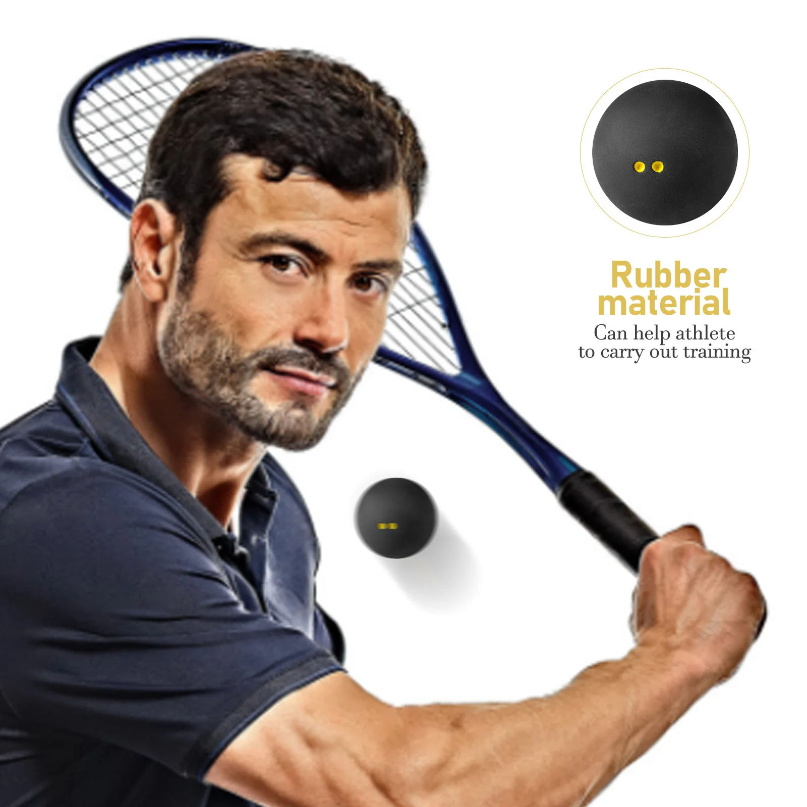 Практичный мяч Match Squash Exercise Dots One для начинающих, черная высокоэластичная ракетка
Практичный мяч Match Squash Exercise Dots One для начинающих, черная высокоэластичная ракетка