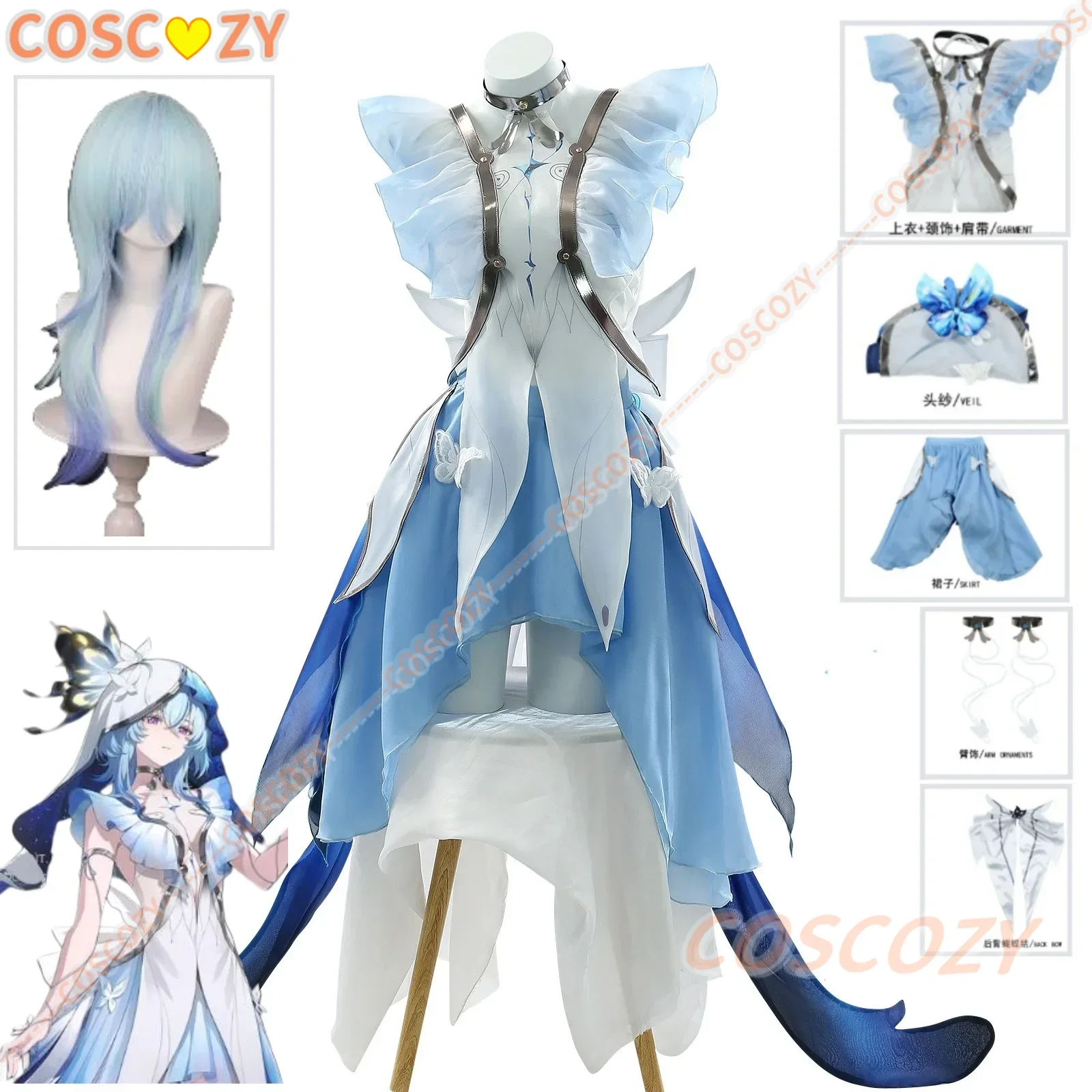 The Shorekeeper Cosplay Game Wuthering Waves Cosplay Costume Blue Dress The Shorekeeper Wig Halloween Roleplay Suit for Women
The Shorekeeper Cosplay Game Wuthering Waves Cosplay Costume Blue Dress The Shorekeeper Wig Halloween Roleplay Suit for Women