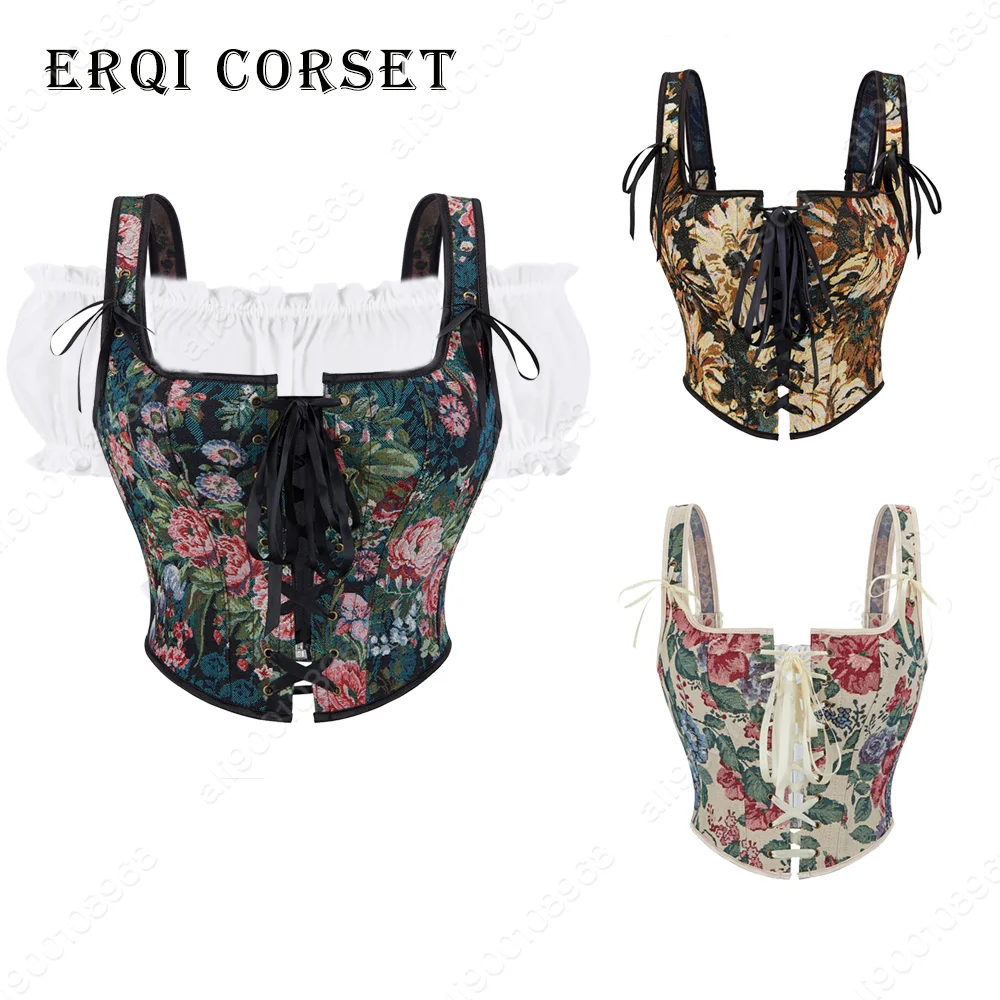 Корсетный топ с рубашками, винтажные корсеты, бюстье, корсет на молнии с цветочным принтом, элегантный костюм, 2026, новогодняя праздничная одежда
Корсетный топ с рубашками, винтажные корсеты, бюстье, корсет на молнии с цветочным принтом, элегантный костюм, 2026, новогодняя праздничная одежда