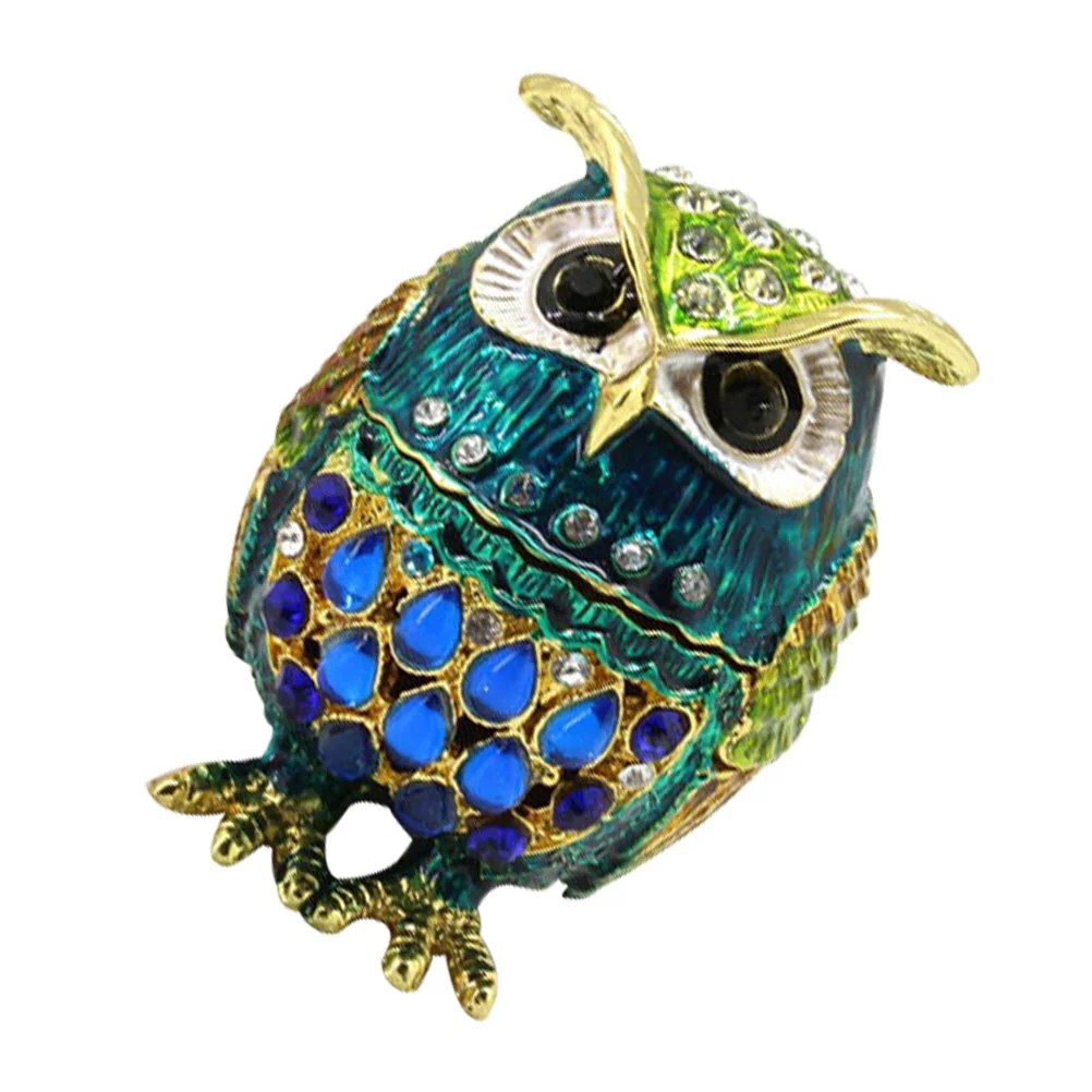 Alloy Owl Figurine Gift Ornament Animal Statue Jewelry Case Tin Table Figure Desktop Vintage Ornaments
Alloy Owl Figurine Gift Ornament Animal Statue Jewelry Case Tin Table Figure Desktop Vintage Ornaments