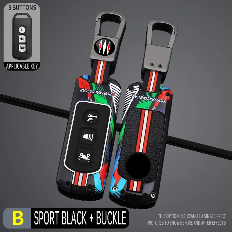 Racing style Metal key case cover for Honda Motorcycle SH125 Forza 350 250 750 ADV 150 X-ADV SH150i SH300 150 PCX125 Accesorios
Racing style Metal key case cover for Honda Motorcycle SH125 Forza 350 250 750 ADV 150 X-ADV SH150i SH300 150 PCX125 Accesorios