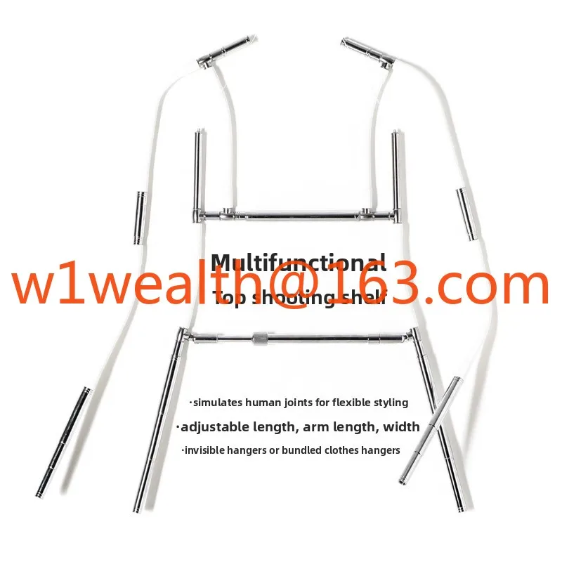Multifunctional top shooting modeling rack, white background picture invisible hanging hanger, clothing prop model display
Multifunctional top shooting modeling rack, white background picture invisible hanging hanger, clothing prop model display