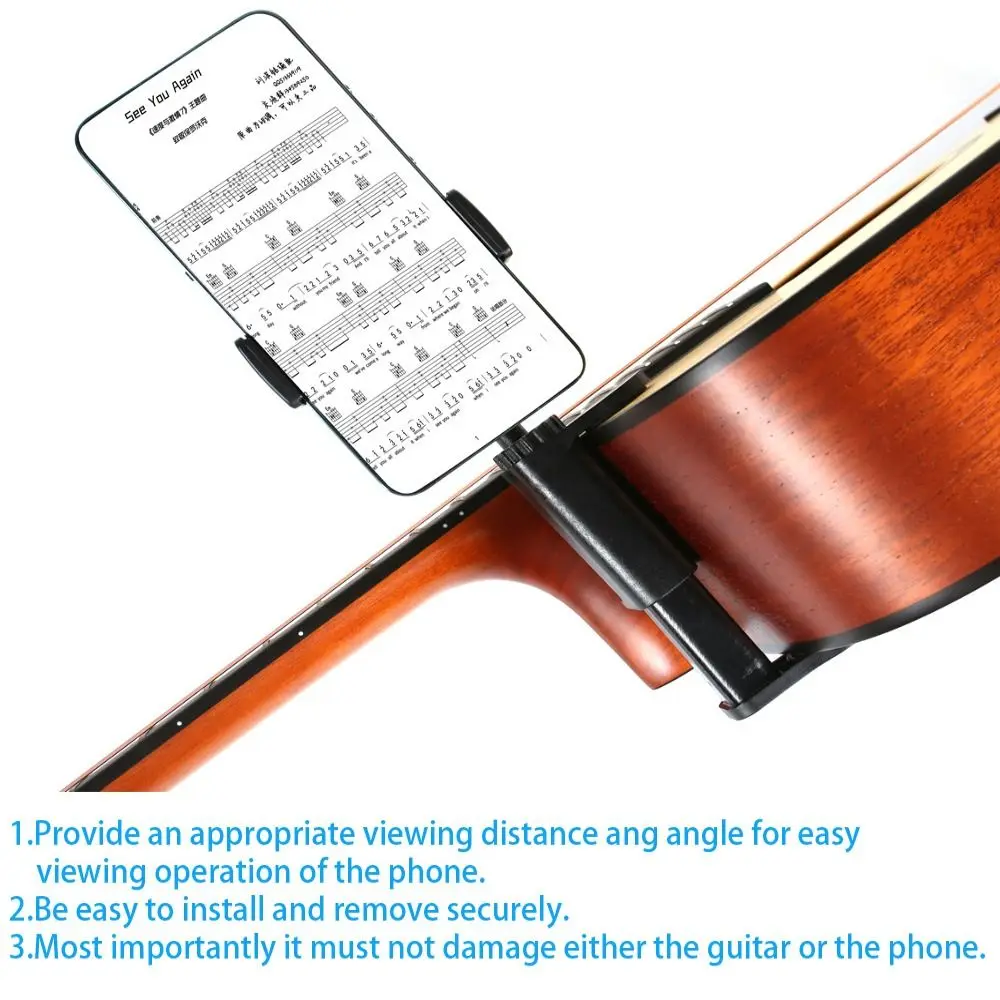 Adjustable Clip Guitar Phone Holder Hands-Free Clamp-Based Guitar Camera Clamp Multi-Purpose Function Non-slip
Adjustable Clip Guitar Phone Holder Hands-Free Clamp-Based Guitar Camera Clamp Multi-Purpose Function Non-slip