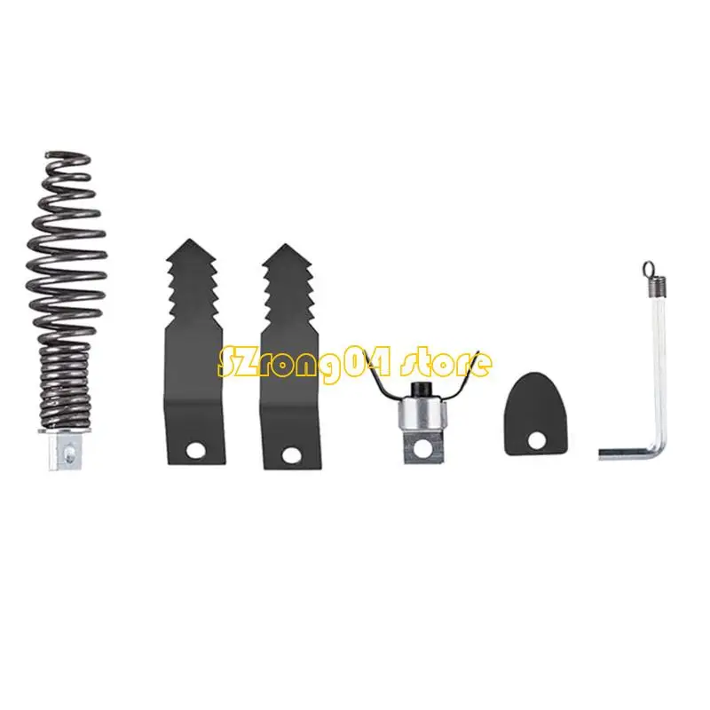 H4GD 5Piece Drain Snakes Drill Attachment Cutter Head Set For 4-8Inch Pipe Cleaning Quickly Lock Installation for Populo
H4GD 5Piece Drain Snakes Drill Attachment Cutter Head Set For 4-8Inch Pipe Cleaning Quickly Lock Installation for Populo