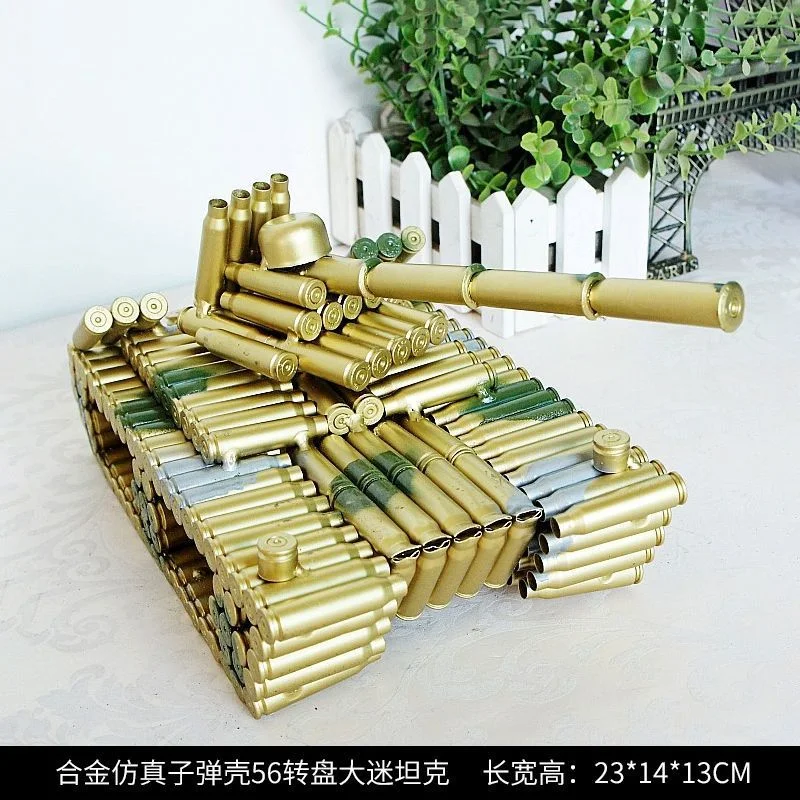 Bullet shell tank model Troop military gifts creative souvenirs Ornaments Gifts
Bullet shell tank model Troop military gifts creative souvenirs Ornaments Gifts