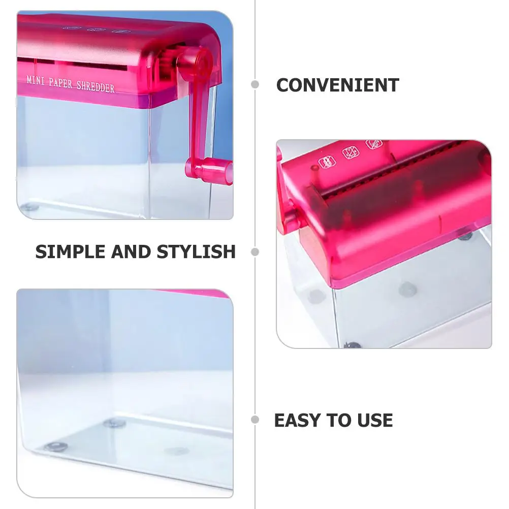 Manual Paper Shredder Red Color Lightweight Portable Office School Family Use Plastic Metal Material Confidentiality
Manual Paper Shredder Red Color Lightweight Portable Office School Family Use Plastic Metal Material Confidentiality
