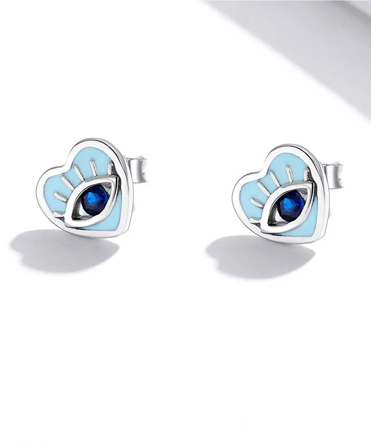 Heart Earrings Devil's Eye Stud Earring Blue Mysterious Earrings for Woman 2024
Heart Earrings Devil's Eye Stud Earring Blue Mysterious Earrings for Woman 2024