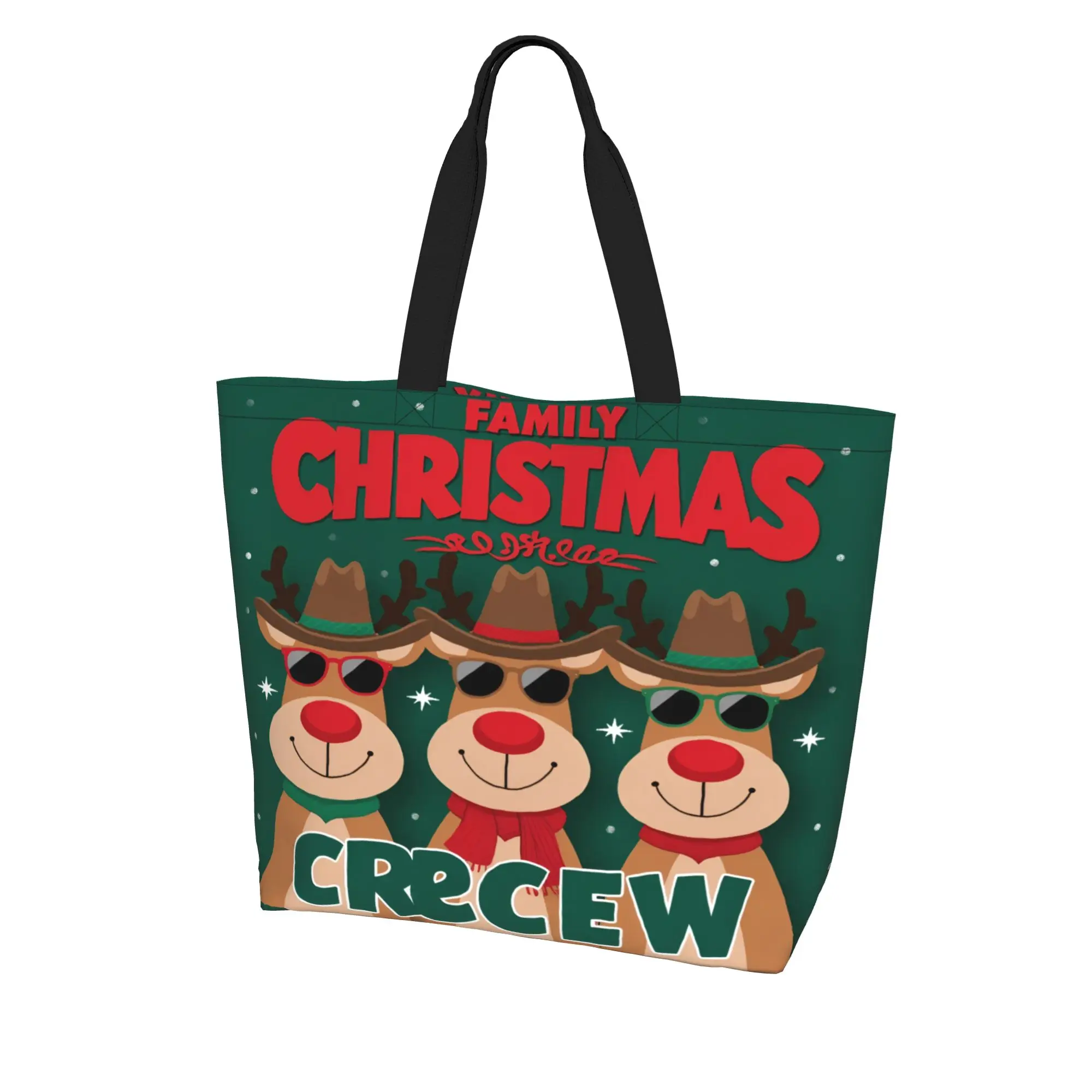 Women's Large Tote Bag with Festive Reindeer Print For Shopping And Going Out Bag
Women's Large Tote Bag with Festive Reindeer Print For Shopping And Going Out Bag