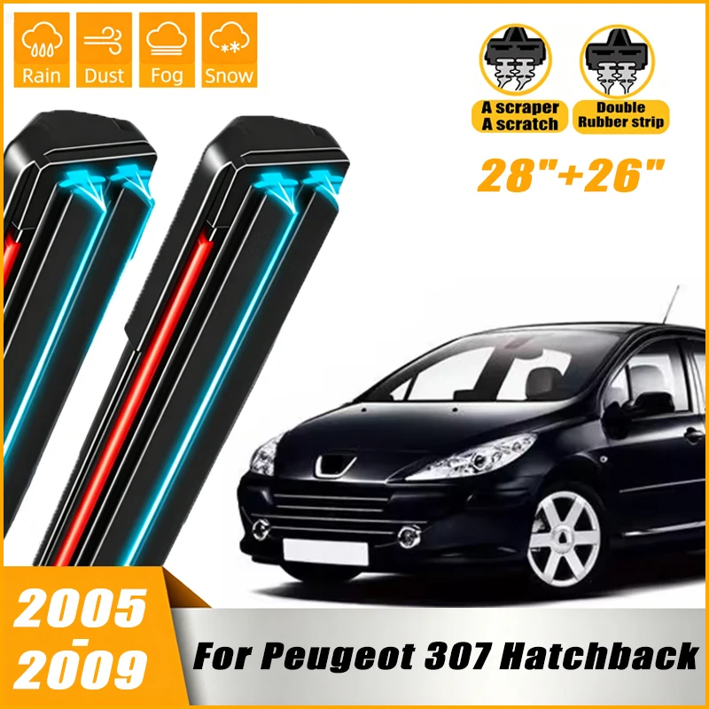 2Pcs Front Windshield Windscreen Wiper Blades For Peugeot 307 Hatchback 307CC 307SW 2005-2009 ,Car Window Rain Brushes 28"+26"
2Pcs Front Windshield Windscreen Wiper Blades For Peugeot 307 Hatchback 307CC 307SW 2005-2009 ,Car Window Rain Brushes 28"+26"