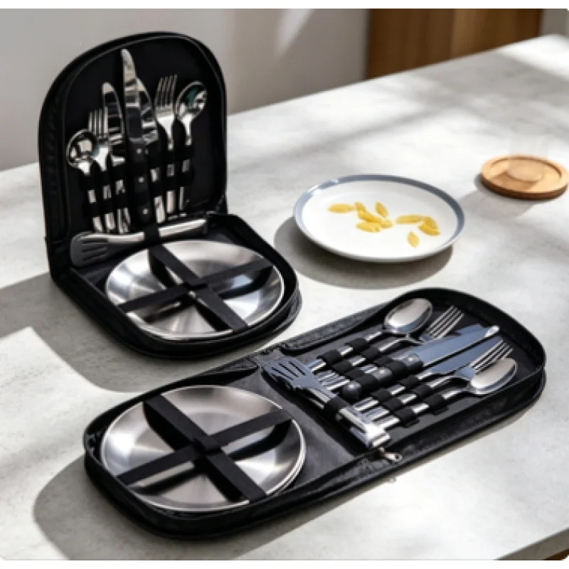 2-Person Outdoor Picnic Tableware Set Plates Spoons Knives Forks Camping Dinnerware Kit
2-Person Outdoor Picnic Tableware Set Plates Spoons Knives Forks Camping Dinnerware Kit