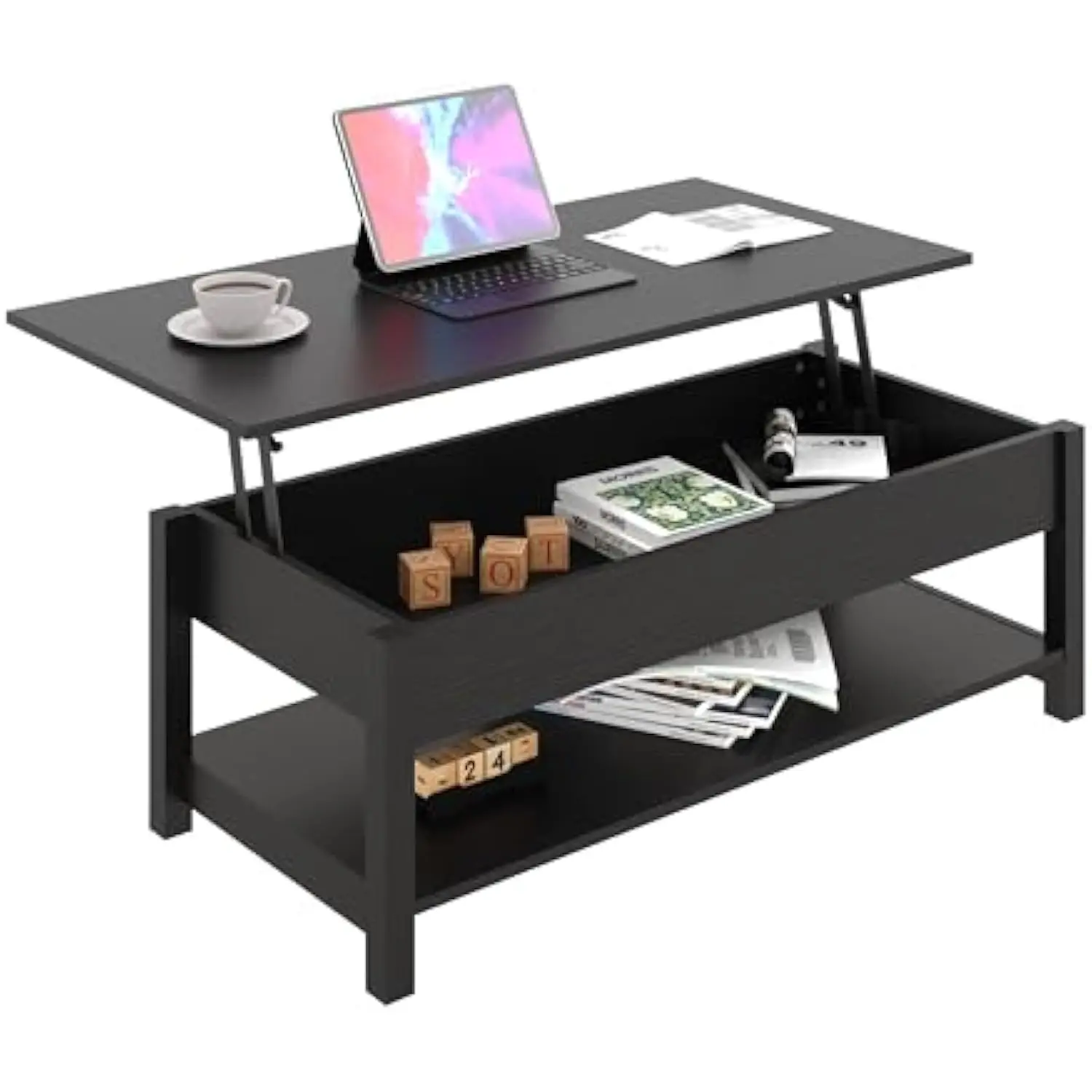 Coffee Table, Lift Top Coffee Table with Hidden Compartment and Open Shelf, Lift Tabletop Pop-Up Coffee Table for Living Room,
Coffee Table, Lift Top Coffee Table with Hidden Compartment and Open Shelf, Lift Tabletop Pop-Up Coffee Table for Living Room,