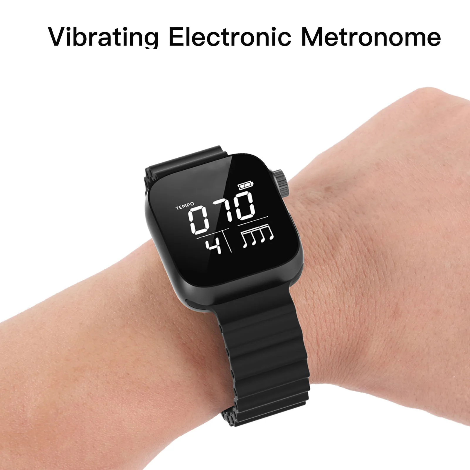 Vibrating Metronome Wrist Watch Adjustable 40-240bpm Switchable Sport Mode Electronic Metronome for Beginners Exerciser
Vibrating Metronome Wrist Watch Adjustable 40-240bpm Switchable Sport Mode Electronic Metronome for Beginners Exerciser