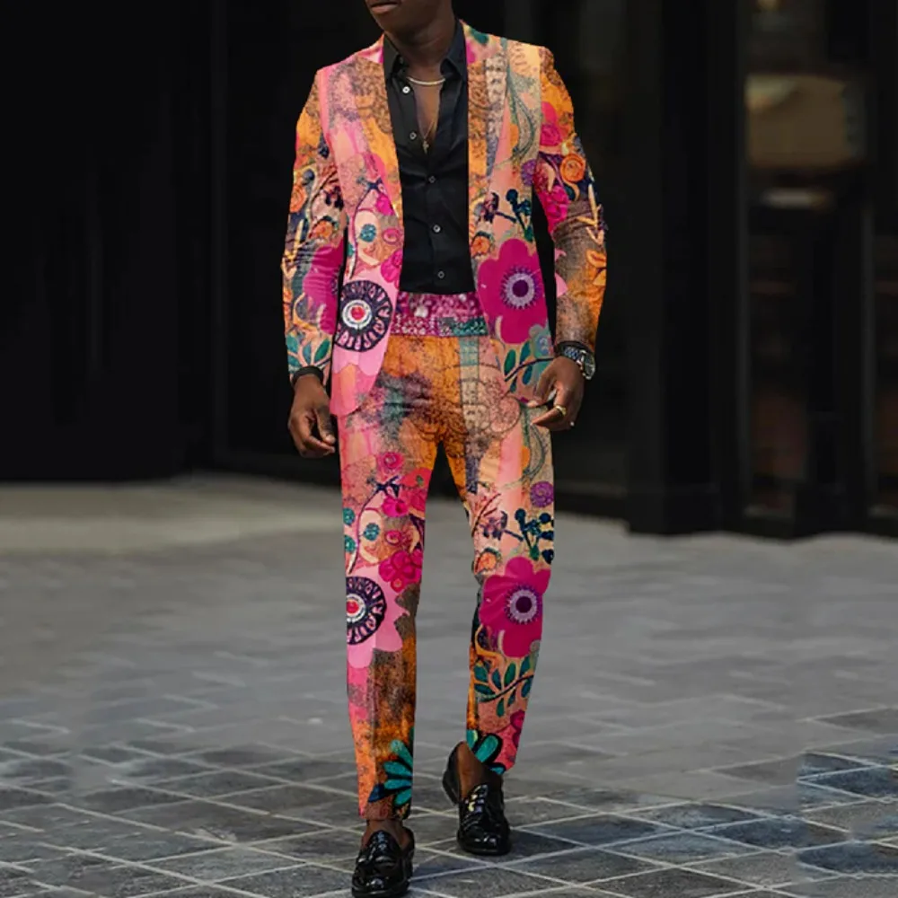 Four Seasons Trendy Stylish Floral Suit Regular Fit Comfort Casual Charm Men's Suit Jackets Wedding Parties and Special Occasion
Four Seasons Trendy Stylish Floral Suit Regular Fit Comfort Casual Charm Men's Suit Jackets Wedding Parties and Special Occasion