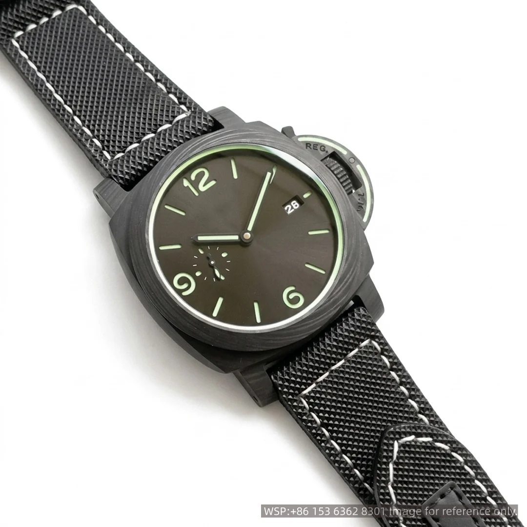 Top Luxury Men Watch 44mm Premium Carbon Fiber Case Full Green Luminous Mechanical Custom Automatic Movement Sport Wristwatch
Top Luxury Men Watch 44mm Premium Carbon Fiber Case Full Green Luminous Mechanical Custom Automatic Movement Sport Wristwatch