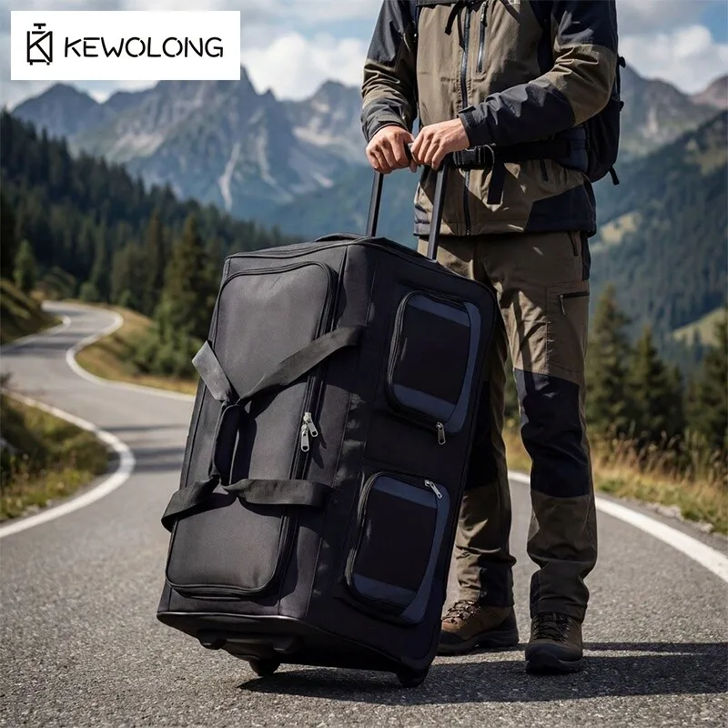 High Quality Travel Trolley Bag Waterproof Wear Resistant Large Capacity Rolling Bag For Hiking Business Trip
High Quality Travel Trolley Bag Waterproof Wear Resistant Large Capacity Rolling Bag For Hiking Business Trip