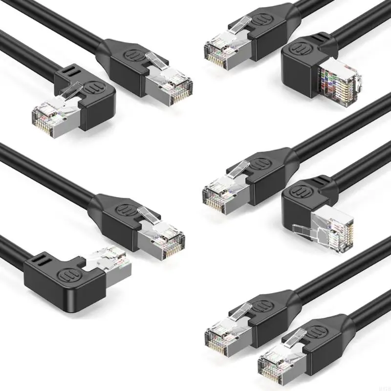 H37B Cat5e RJ45 Ethernet Cable with Left Right Bend Cat5e Ethernet Networking Cord Up to 100Mbps for Home Offices Use
H37B Cat5e RJ45 Ethernet Cable with Left Right Bend Cat5e Ethernet Networking Cord Up to 100Mbps for Home Offices Use