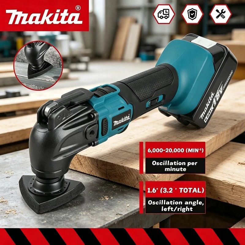 Makita Brushless Quick Release Oscillating Multi-Functional Electric Trimmer Quick-Change Compatible Tool For Makita Battery
Makita Brushless Quick Release Oscillating Multi-Functional Electric Trimmer Quick-Change Compatible Tool For Makita Battery