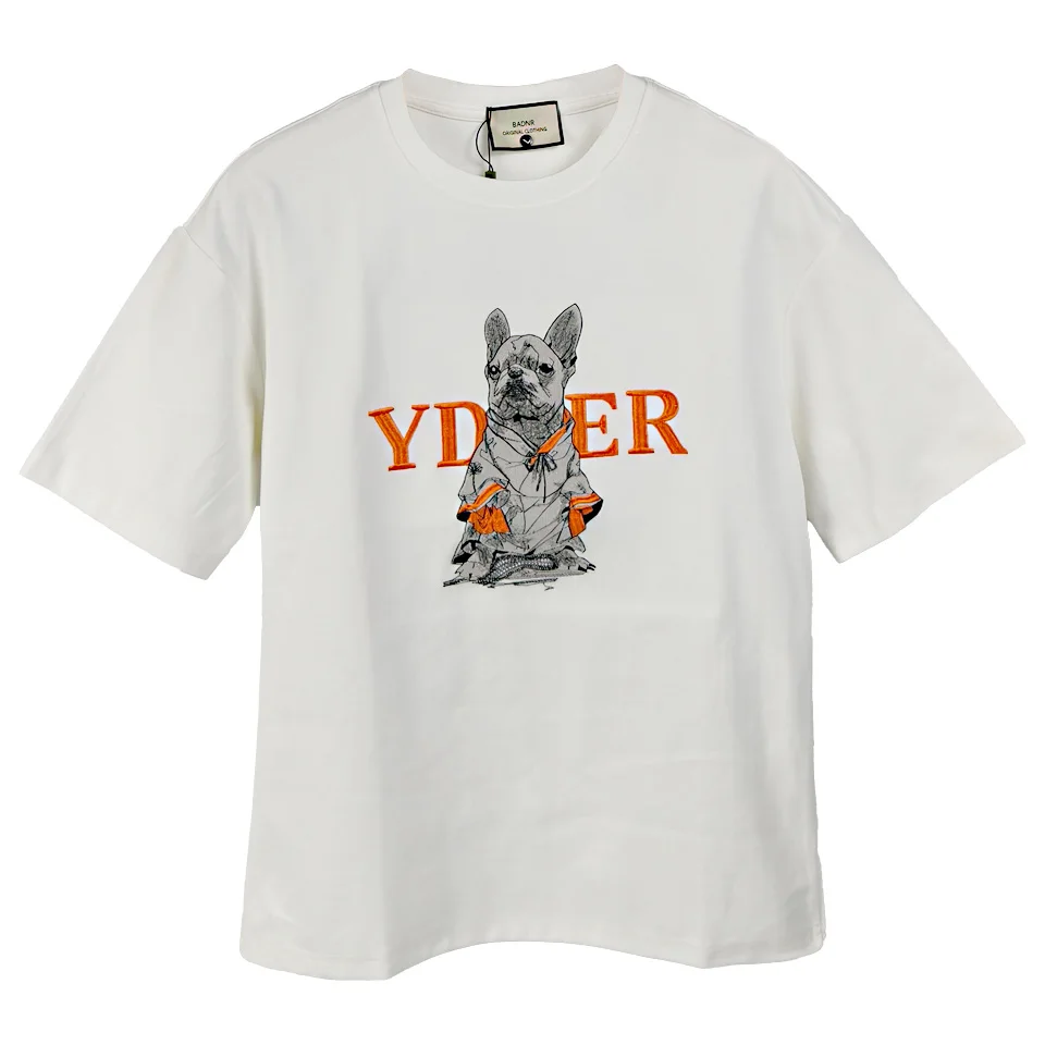 290g-340g Heavyweight YDER letter animal embroidery Gym T Shirt for Men Summer Short Sleeve Tee Cotton Top Casual Men's Clothing
290g-340g Heavyweight YDER letter animal embroidery Gym T Shirt for Men Summer Short Sleeve Tee Cotton Top Casual Men's Clothing