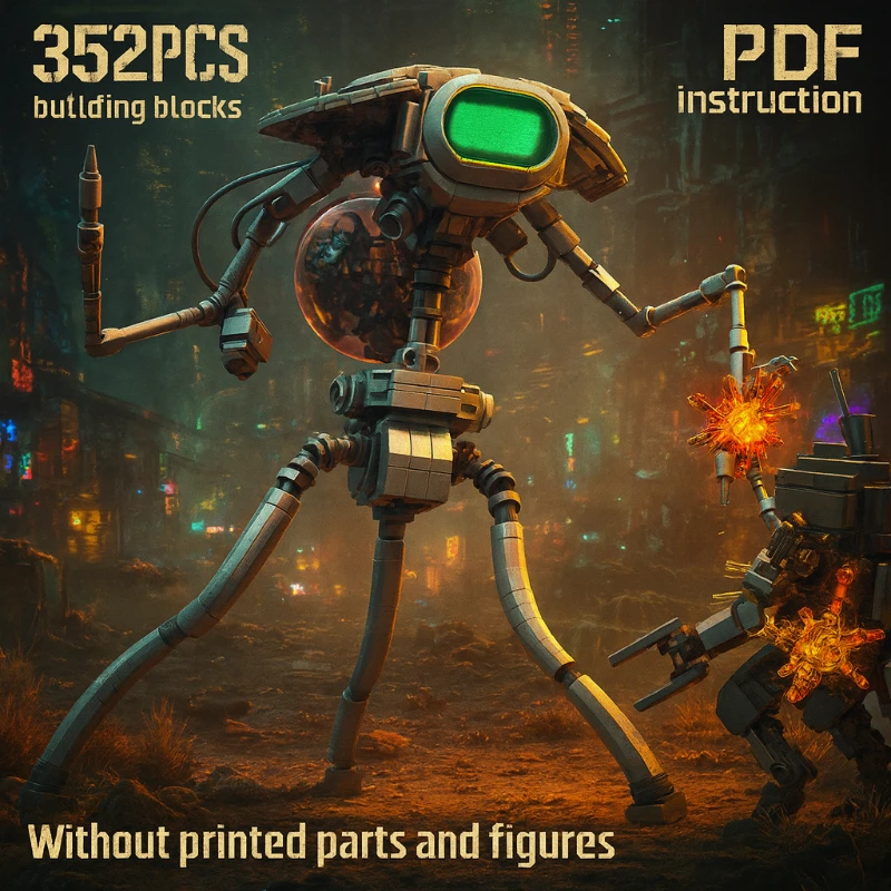 MOC Fighting Machine Bricks War Worlds Mech Science Fiction Robot Building Blocks Toys Gift
MOC Fighting Machine Bricks War Worlds Mech Science Fiction Robot Building Blocks Toys Gift