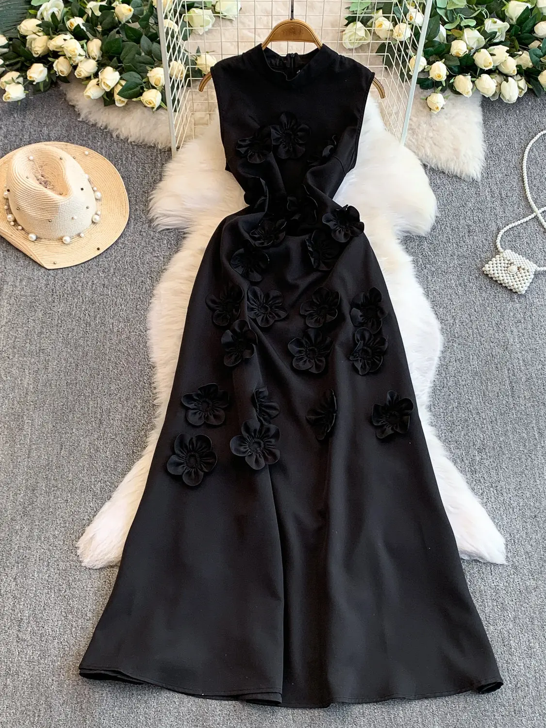 Women Black Gothic Emo Evening Long Dress Vintage Birthday Party Dress for Women 3D Floral One Piece Frocks Clothes Summer 2026
Women Black Gothic Emo Evening Long Dress Vintage Birthday Party Dress for Women 3D Floral One Piece Frocks Clothes Summer 2026